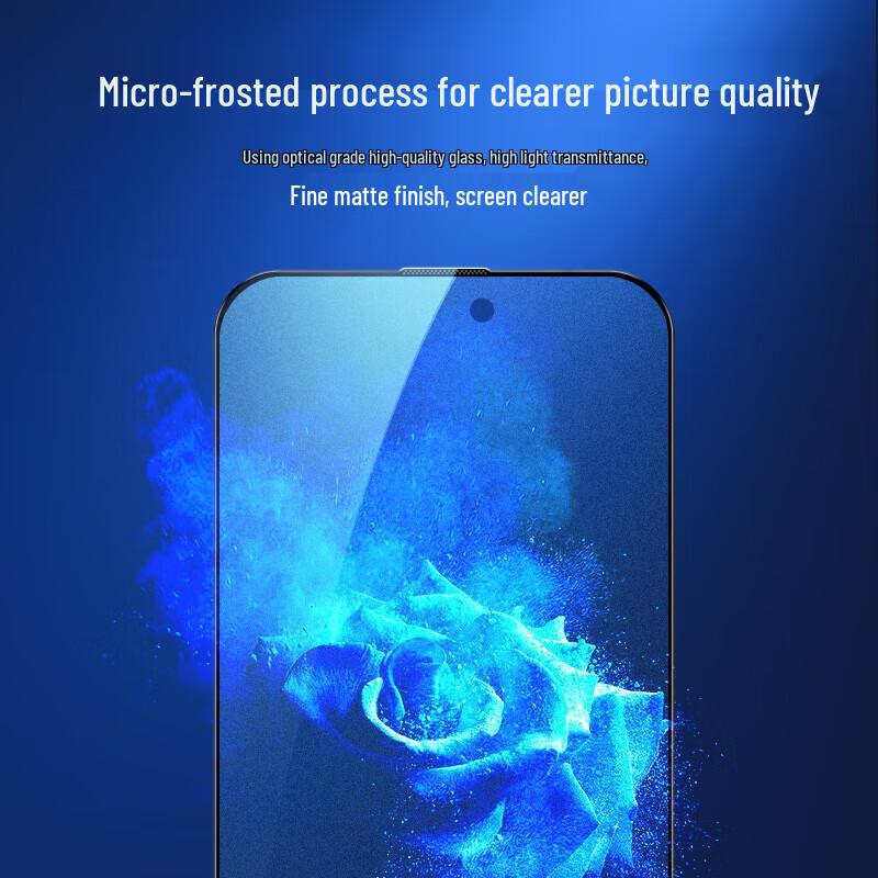 Mr. Blue Gorilla iPhone 16 Pro Matte AR/AG Tempered Glass Screen Protector