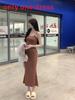 Summer Sleeveless Bodycon Dress With Spliced Pattern For Casual Party Wear