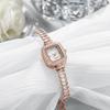 Rhinestone Women Watch Square Dial Ladies Quartz Watches Bracelet Band Wristwatches