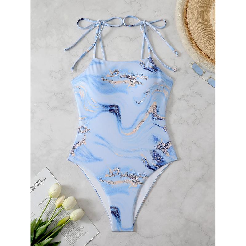 Print One Piece Swimsuit Women Bodysuit Swimwear Female Bathers Bathing Swimming Swim Suit Beachwear