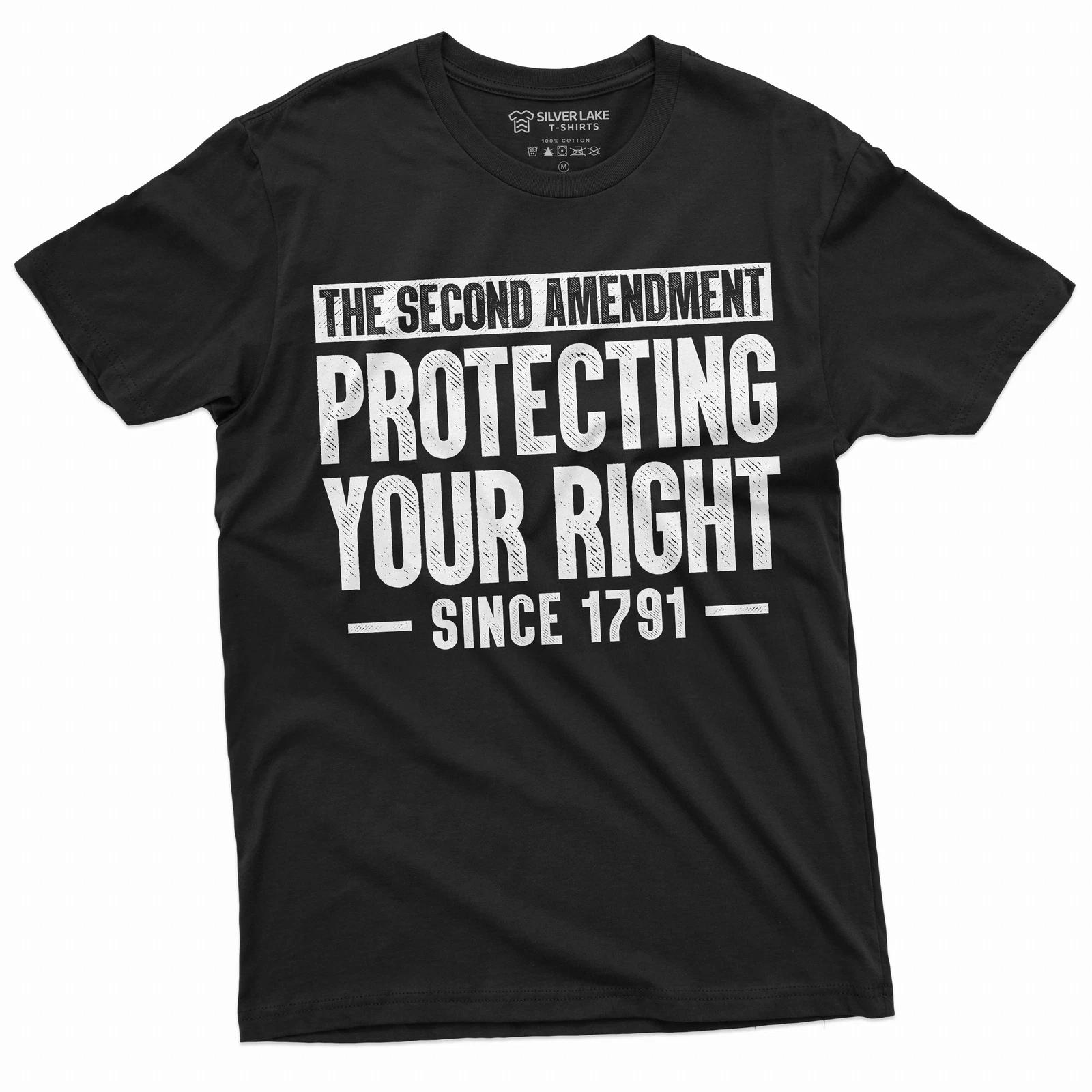 2nd Amendment protecting your rights since 1791 T-shirt second gun rights tee S