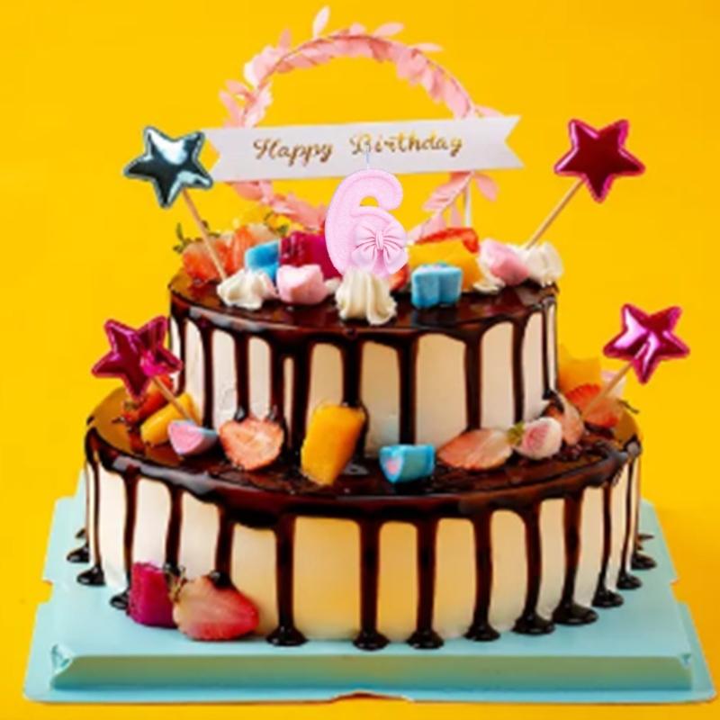 Charming Number 0 to 9 Birthday Candle Paraffin Wax Birthday Cake Decoration Candle