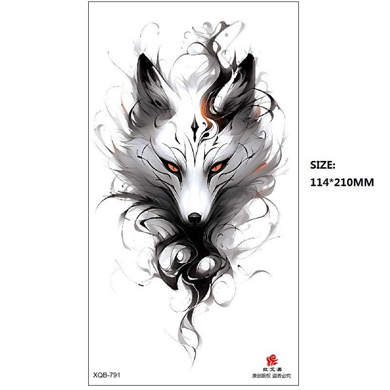 Emmy Black Series Butterfly Rose Flower Tattoo Sticker Set Water Transfer Paper