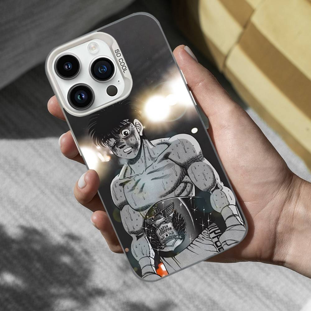 

I-Ippo Anime M-MakuNouchi Phone Case For iPhone 17,16,15,14,13,12,11,Mini,XS,Pro,SE,MAX White Matte Shockproof Cover iPhone13