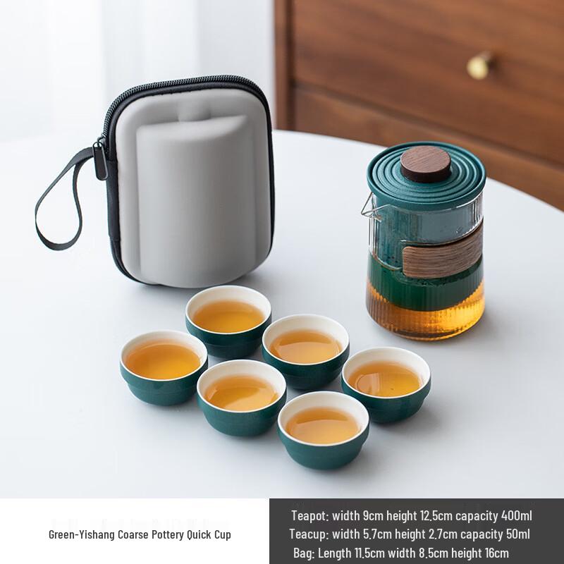 Zhuijia Ceramic Portable Travel Tea Set