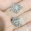 10Pcs Gold Plated Crystal Heart Virgin Charm Connector For Making Bracelet Diy Findings Jewelry Accessories Handmade Craft