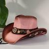 Western Cowboy Embroidered Straw Hat with Accessories Unisex Suitable for Rodeo Performances and Cowgirl Attire Gorro Cowboy