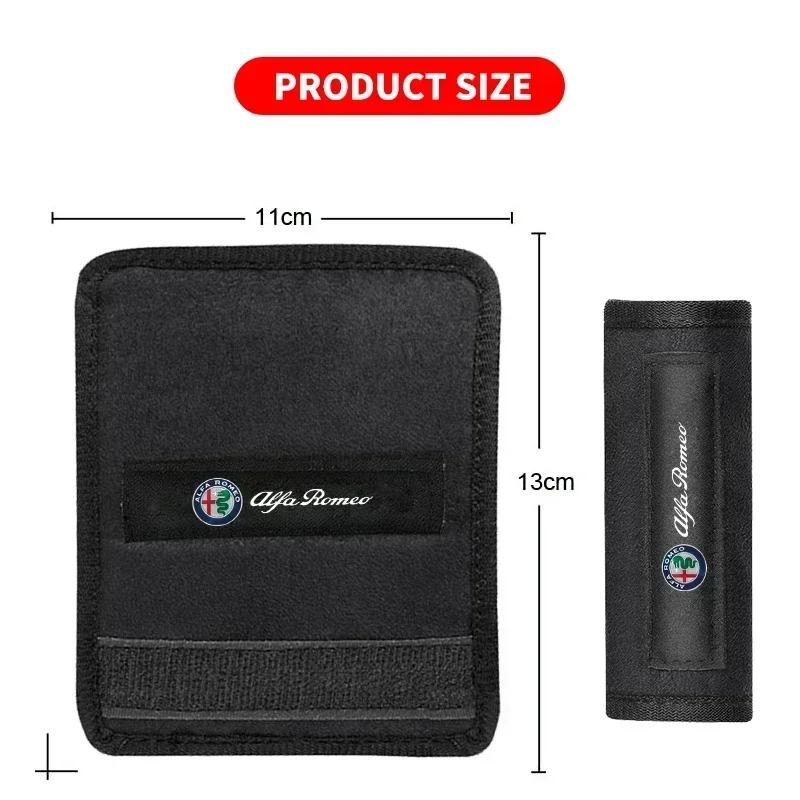 1/2pcs Car Roof Armrest Pull Cover Handle Gloves Protection For Alfa Romeo Sportiva Giulia Giulietta 159 156 Stelvio Accessories