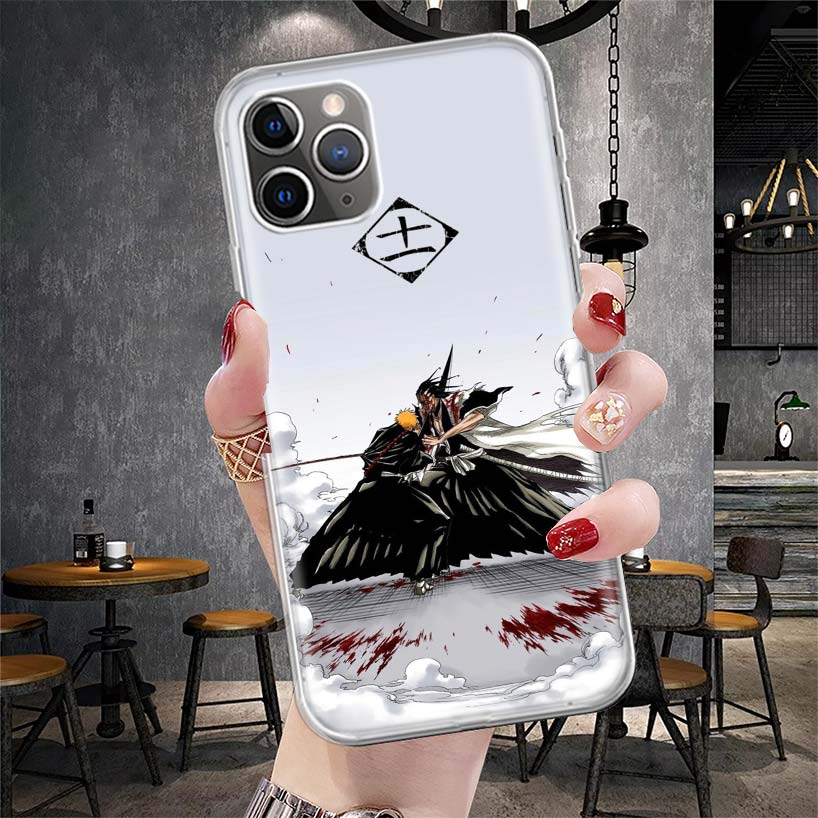 Zaraki Kenpachi Bleach Soft Phone Case For IPhone 11 17 Air 16E 16 Pro Max 15 + 14 Plus 13 Mini 12 Apple 7 SE 8 Fundas Coque 11