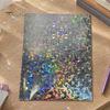 Holographic Vinyl for DIY Projects 2PCS Laminating Film, with Rainbow Shimmering Effect, Waterproof Festive Effect Sheets Scratch-Proof Precoated