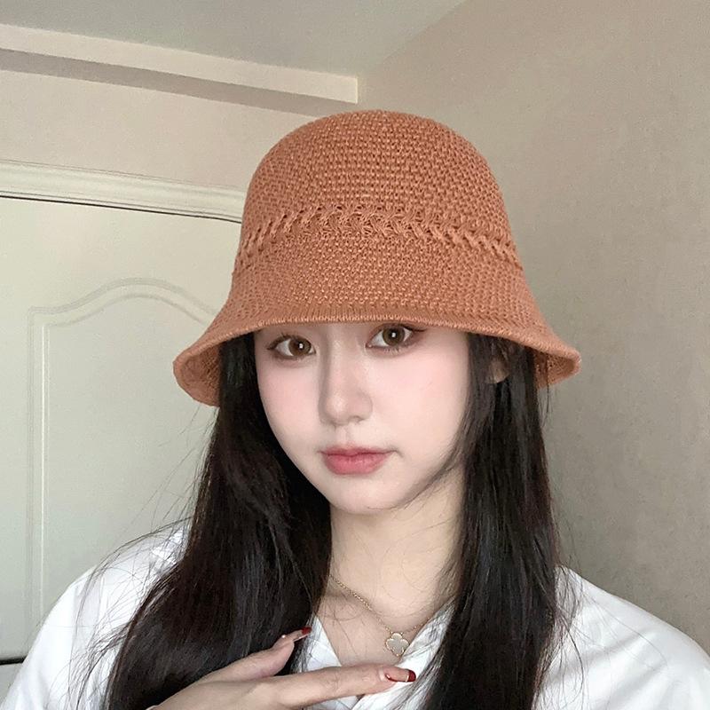 Summer Outdoor Empty Top Hat Solid Color Sun Hat Straw Beach Sun Hat Men