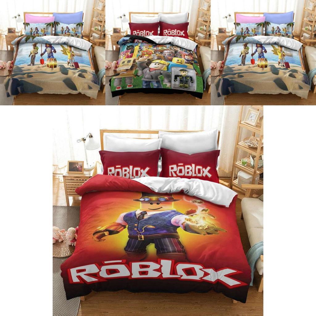 Wygodny i Trwały Zestaw Pościeli Roblox z Eleganckimi Wzorami i Gładkim W dotyku
