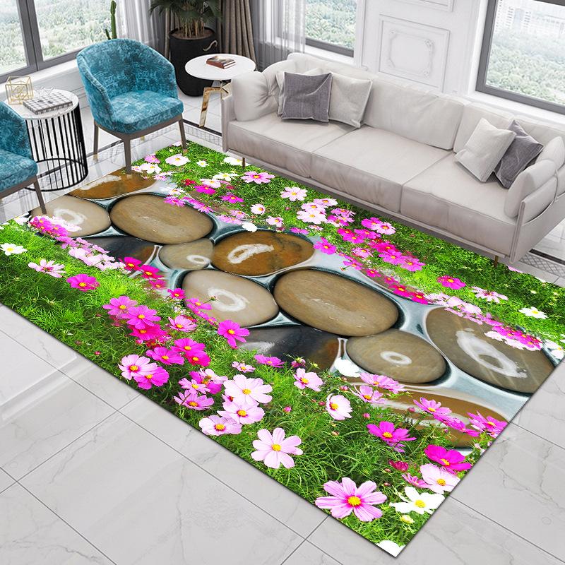Living Room Carpet Nordic Ethnic Style Home Decoration Coffee Tables Large Area Plush Mat Bedroom Vintage Rug