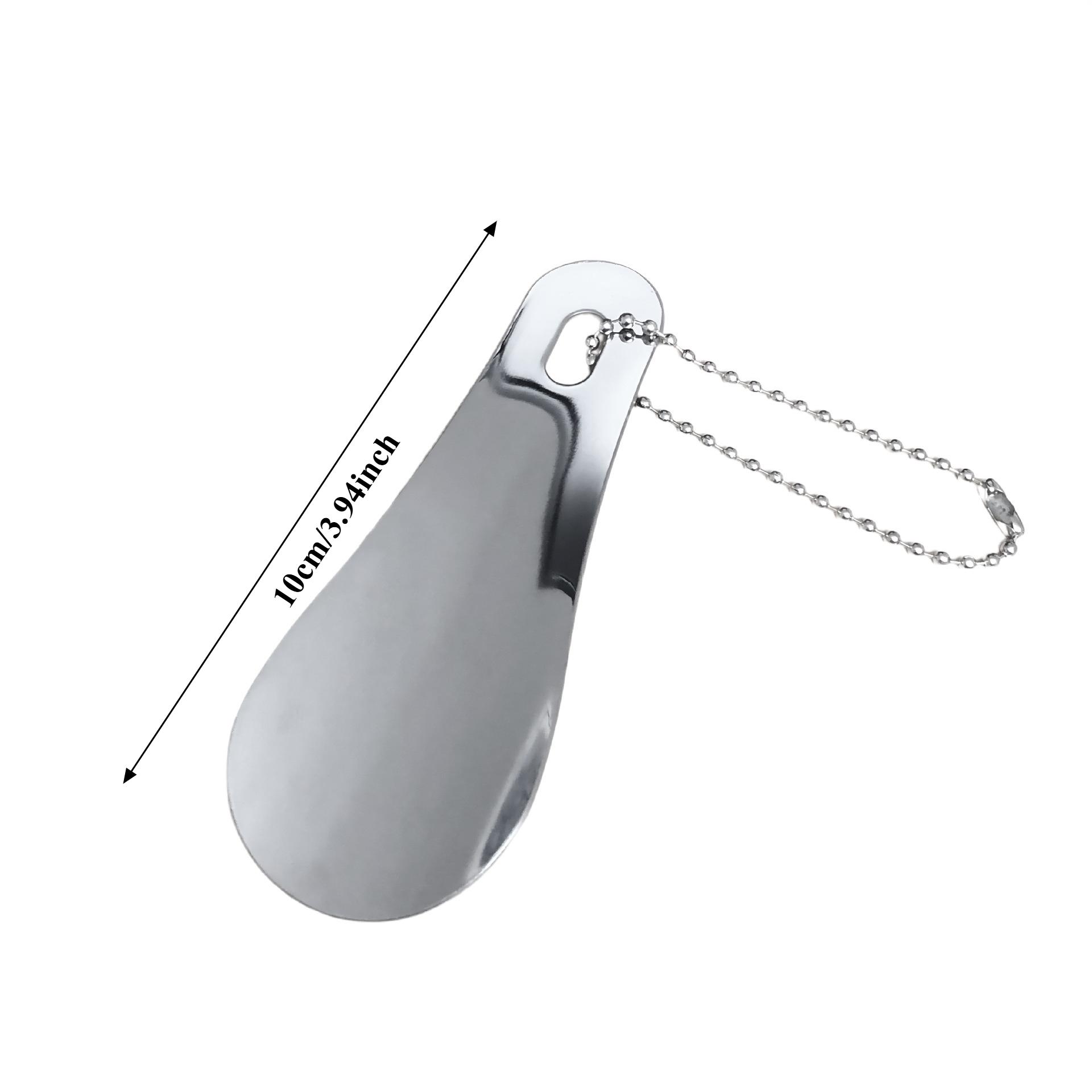1pc Stainless Steel Metal Shoehorn Portable Shoehorn Shoe Wearing Aid Essential for Home Travel