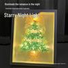 Handmade Starry Crystal Christmas Tree Night Light & Photo Frame Kit - Unique Gift for Women