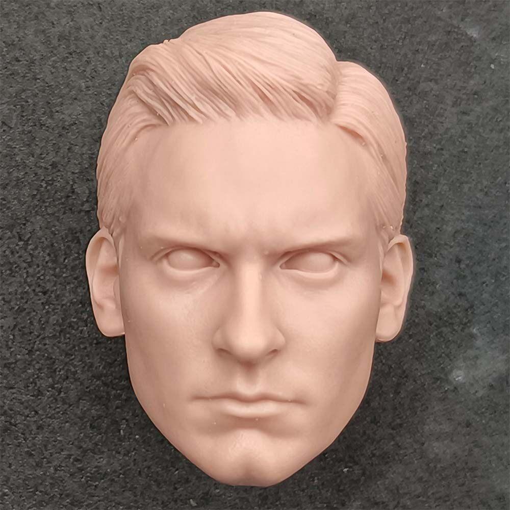 

1/6 Male Head Sculpt,Tobey Maguire/Peter Parker/James Franco/Tom Holland/Jake Gyllenhaal /William Dafoe for 12inch Action Figure Unpaint Tobey Maguire