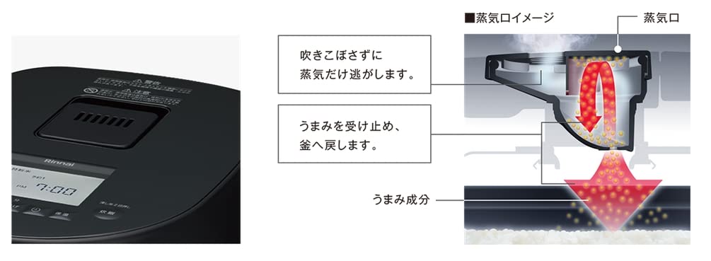 propane Rinnai cup gas rice cooker Direct fire Takumi matte white color propane [For gas] 1-11 RR-100MTT-MW-LP (for gas)