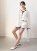 Gelato Pique Crochet Short Cardigan PWNT254057 OWHT Free Size Women's
