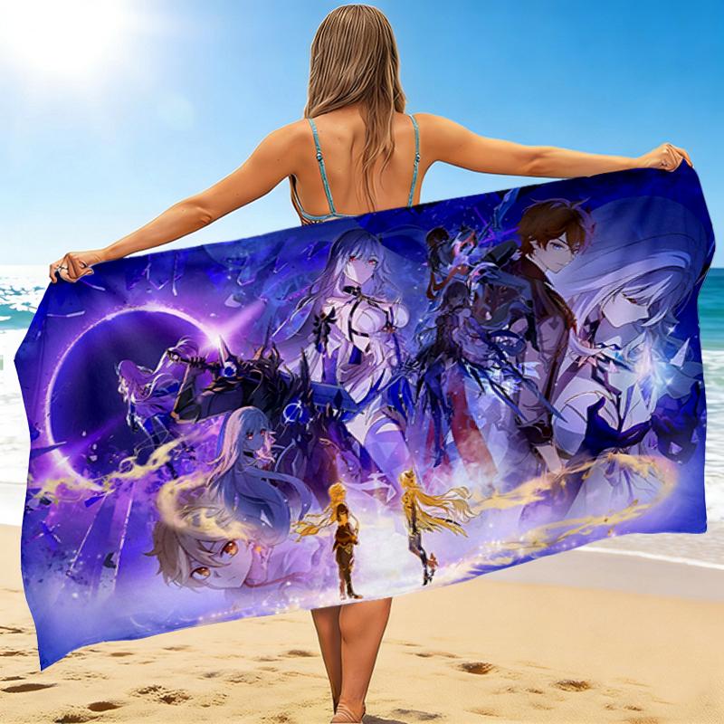 1Pc Fantasy Heroes Unite Beach Towel Quick Dry Multiuse For Beach Pool Gym Yoga Home Travel Christmas Halloween Xmas Gift S124