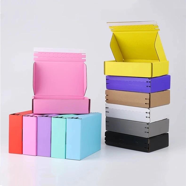 30pcs Zipper Airplane Box Tear Off Color Packaging Box Express Logistics Transportation Carton Gift Packaging Paper Boxes 4cm