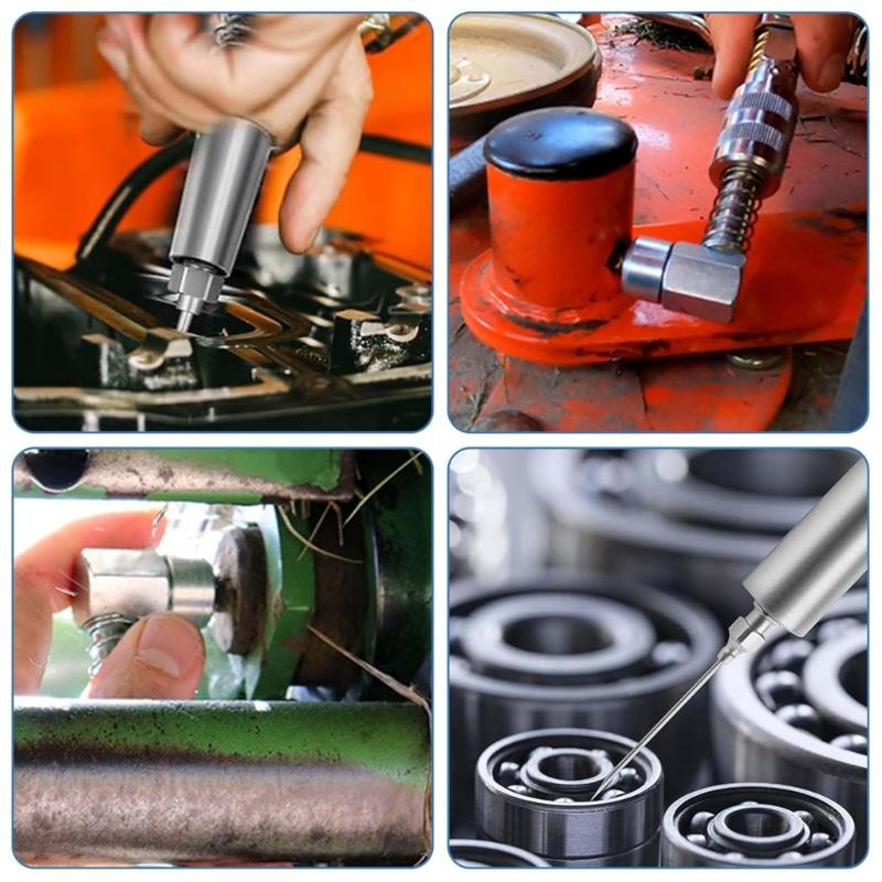 Fettmundstück mit flexiblem Verlängerungsschlauchadapter Fettpresse Schmiernippel für alle Arten von Fett