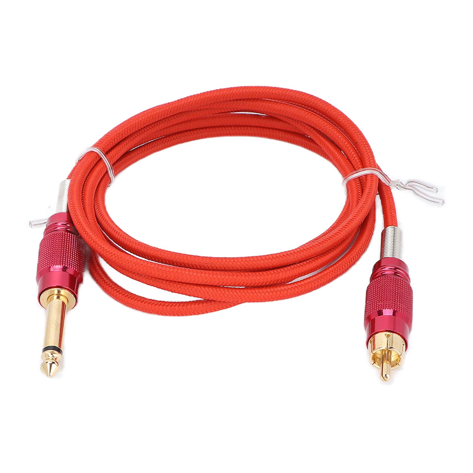 

Кабель-зажим для татуировки 1,8 м RCA адаптер питания для тату-машинки Соединительный кабель шнур для татуировки красный