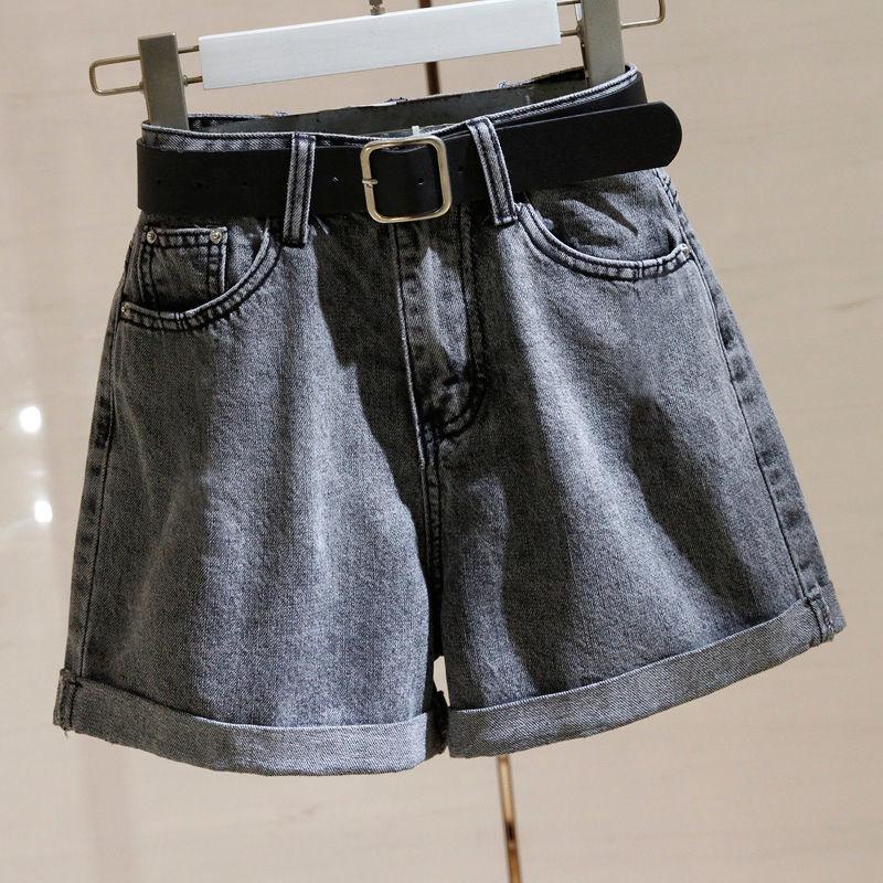 Women s High-Waisted Rolled-Up Denim Shorts - Summer 2022 Collection L