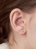 Engbrox [Silver925] Buddy Heart Pearl Earring