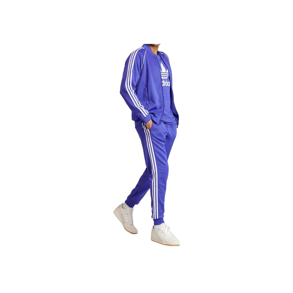 adidas Originals Logo Print Straight Fit Bequeme Atmungsaktive Jacke Herrenjacke Blau IR9885