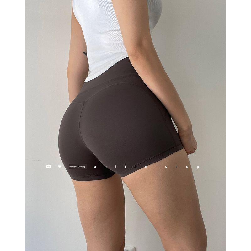 High Waist Hip Lift No Embarrassment Aerobics Belly Contracting Yoga Shorts