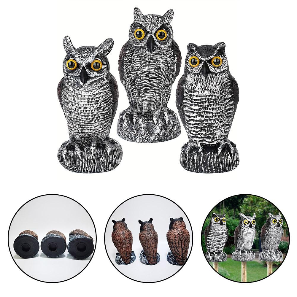 Owl Bird For Sculpture for Outdoor Garden Balcony Porch 24.38x11.94cm