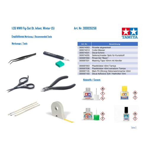 Tamiya 1/35 Military Miniature Series No. 256 German Army Winter Infantry Advance Set Plastic Model 35256