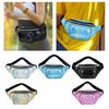 Waist Carry ,with Adjustable Strap, Resistant Shiny Chest Pocket Holographic for Cycling Women