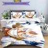 3Pcs Powerful Anime Hero Unleashed Bedding Set Soft Fabric Duvet Cover Pillowcases Home Xmas Halloween Gift 1 Duvet Cover 2 Pillowcase S1371