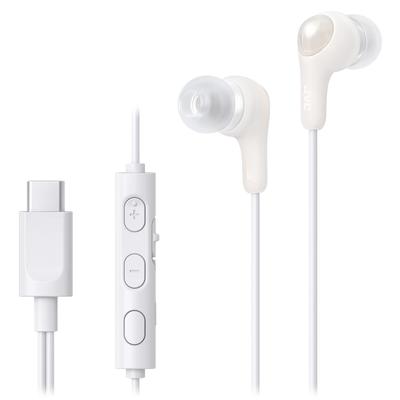 JVC Kenwood Słuchawki JVC HA-FR9UC z mikrofonem USB typu C przewodowe 1,2 m Typ kanału białe HA-FR9UC-W