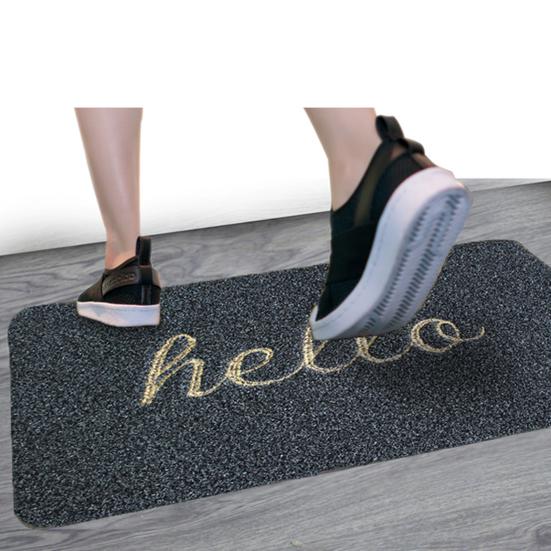 Front Door Mat Welcome Letter Print Home Decor Durable Front Entrance Floor