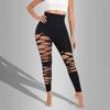 High-Waisted Hollow-Out Yoga Tummy Control & Hip Lifting Women's Fitness Pants