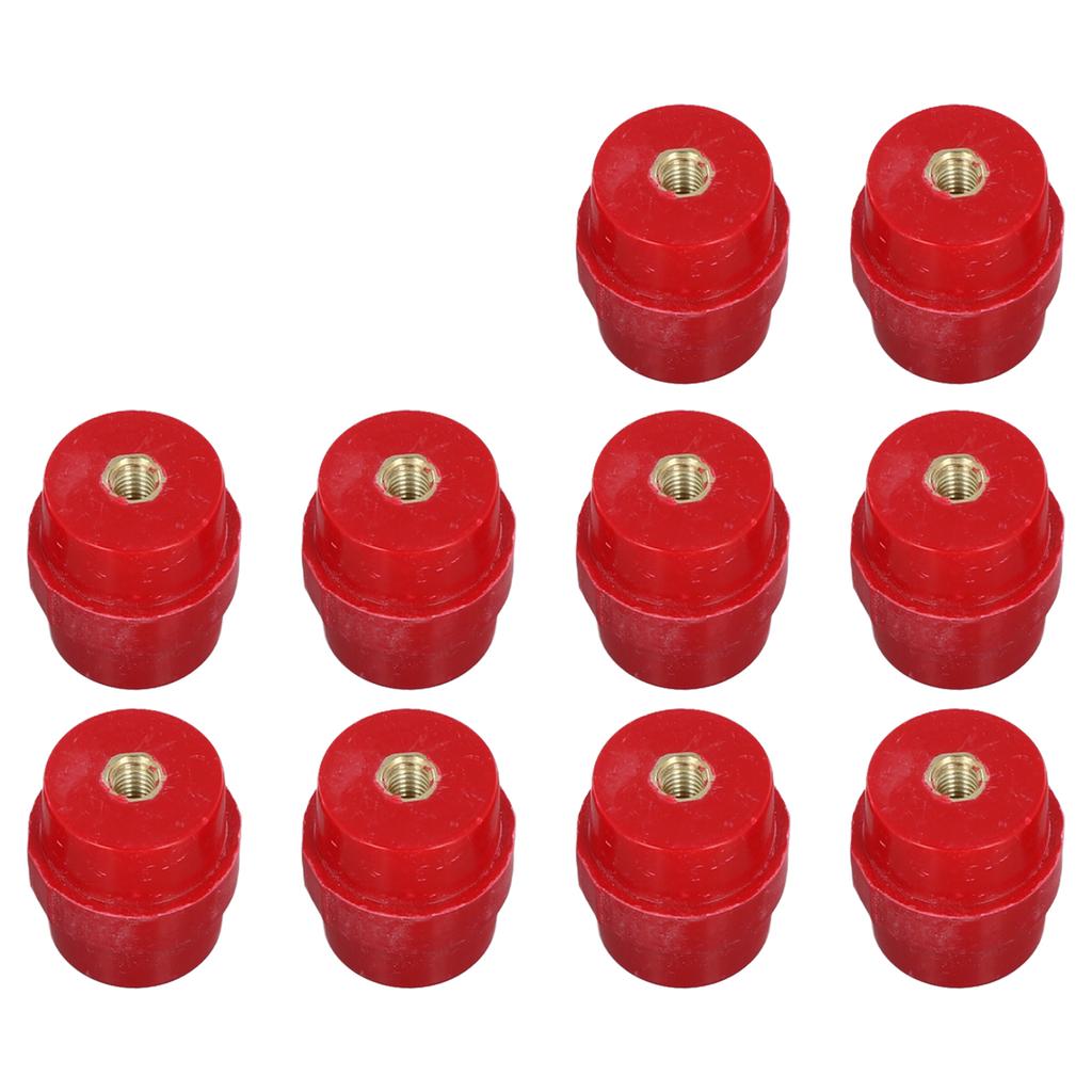 10 stuks Rode Busbar Isolatoren SM-30 M6 Hoge Sterkte Polyester Afstandhouders Isolatoren Busbar Isolator Laagspanning Hoge Sterkte Isola