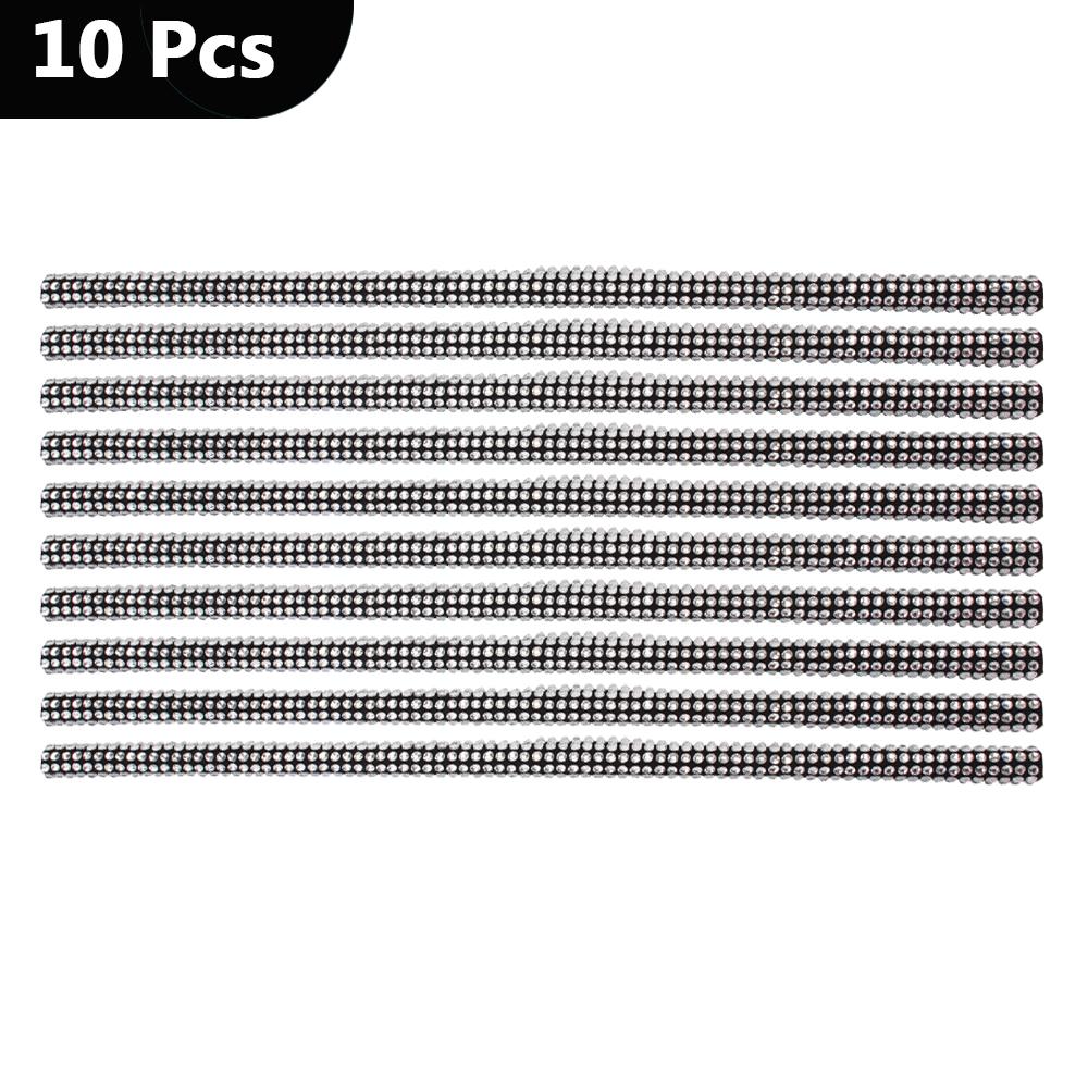 

DIY Diamond автомобильные вентиляционные полоски 10 шт. декоративные полосы универсальные белые/черные для автомобильных наклеек на выход кондиционера серебряный