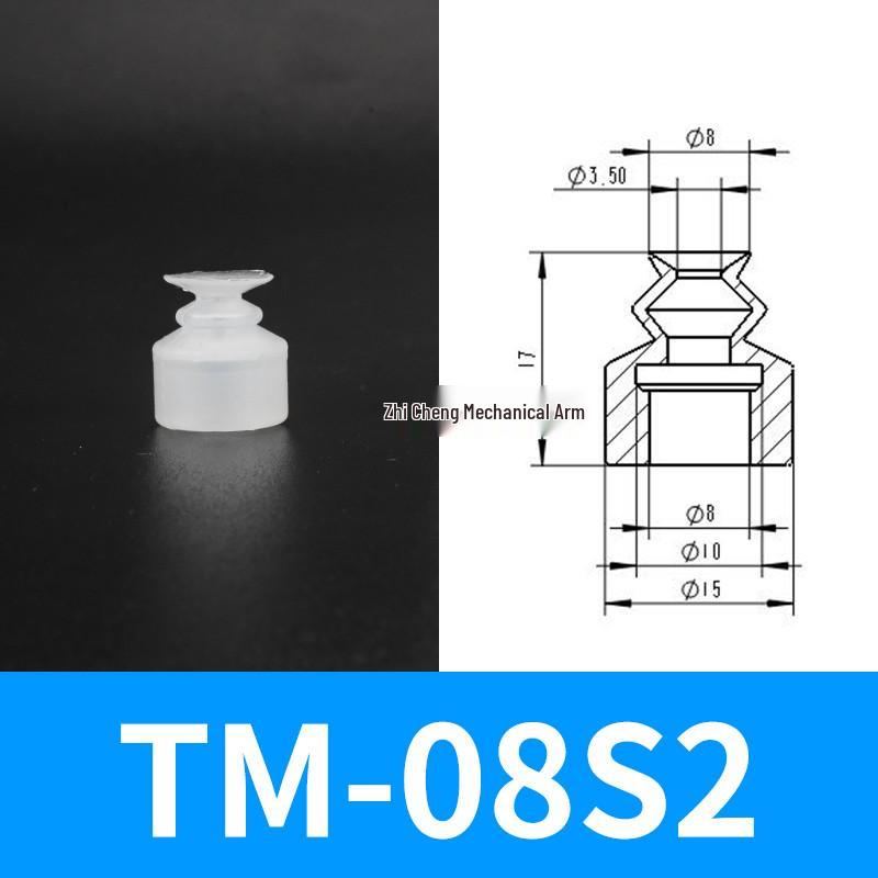 Industrial Silicone Mechanical Arm Vacuum Suction Cup Nozzle – Single/Double/Triple Layer Pneumatic Head