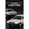 Modellino Auto Diecast in Metallo e Lega Volkswagen Santana 1/32 Suono e Luci Pull Back Alta Simulazione Giocattolo per Bambini Regali di Compleanno