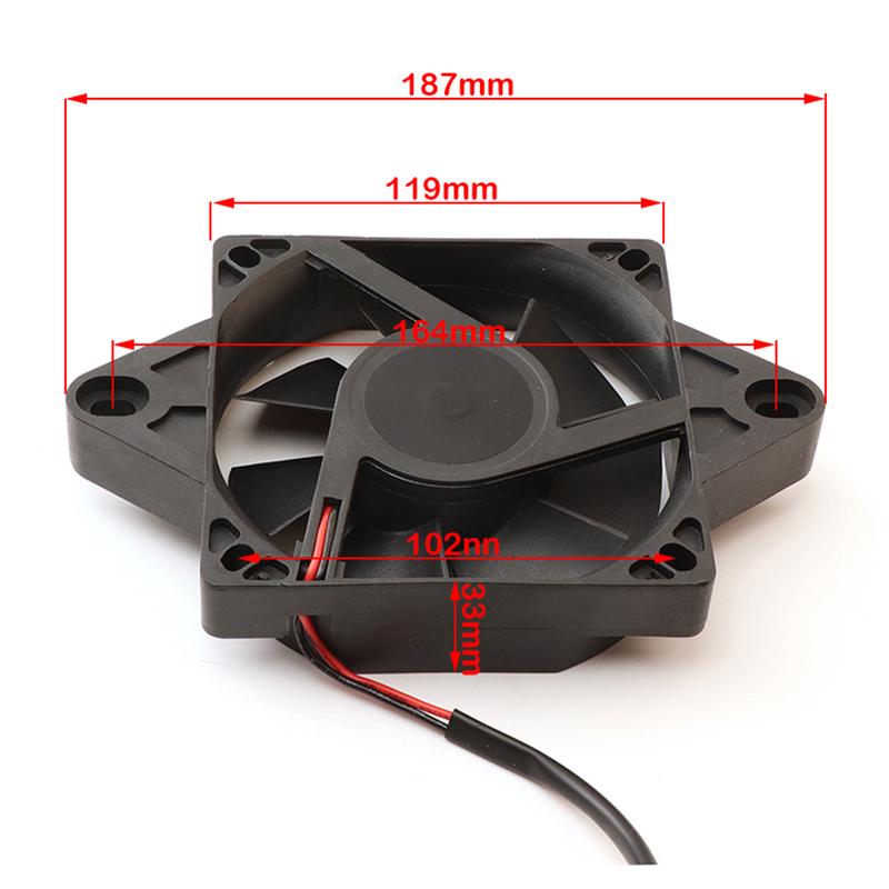 ATV Water Cooling Engine Cooler Radiator Cooling With 12V Fan For 150cc 200cc 250cc Motocross Quad Dirt Bike UTV Buggy Parts