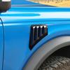 RT-TCZ for Bronco Front Side Fender Vents Trim Compatible with Ford Bronco 2021-Present Black Exterior Accessories 2pcs
