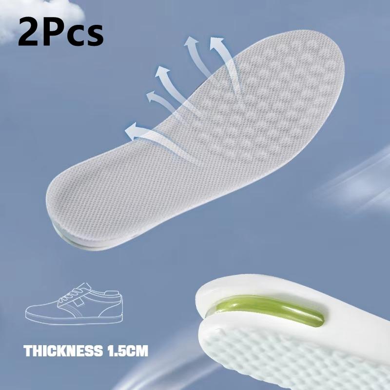 Height Increase Insole for Feet Comfort Plantar Fasciitis Shoes Insoles Men Women Sports Air Shock Absorbing Shoe Pads 1/2Pair