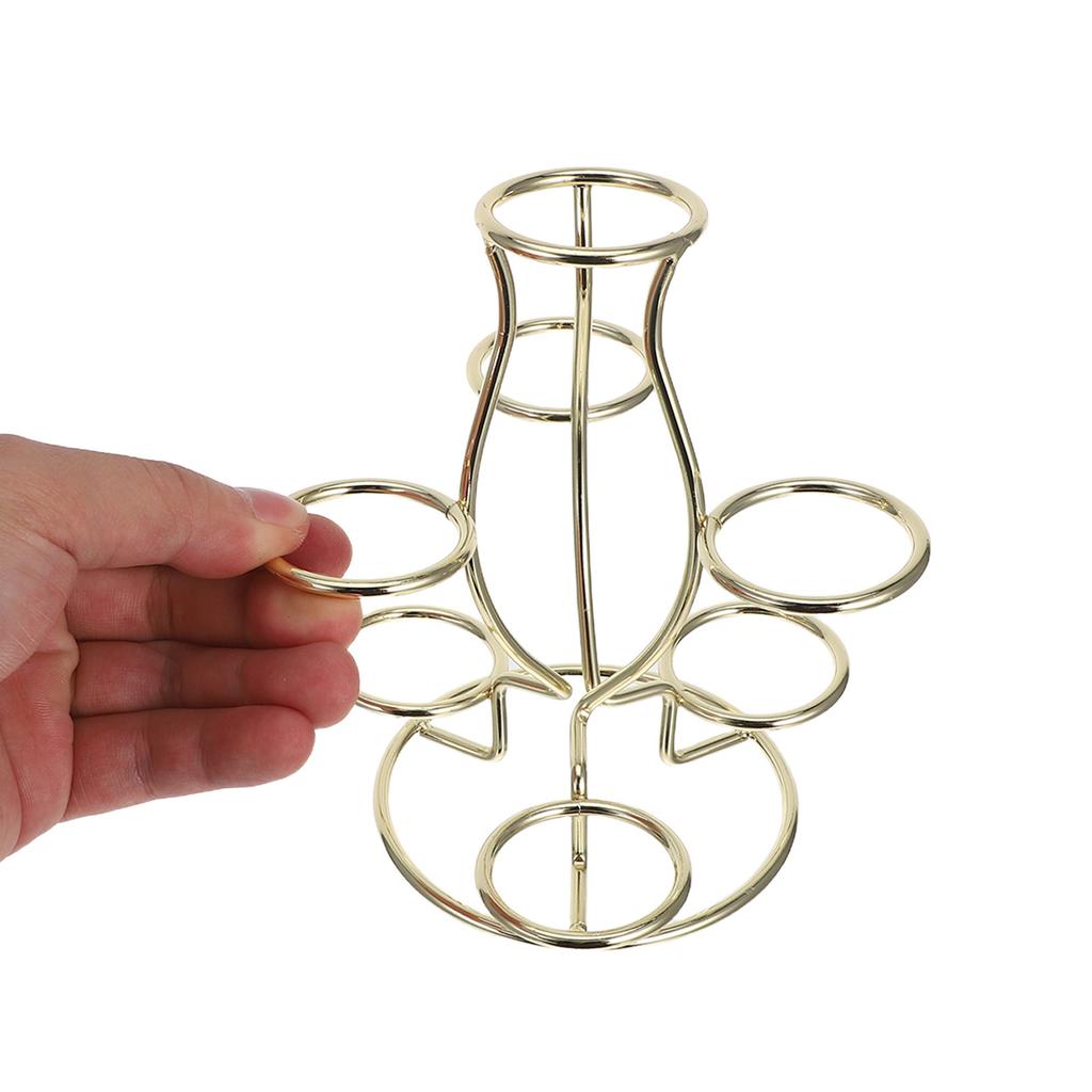 Artistic Crystal Display Stand 7 Sphere Iron Structure Metal Base for Diverse Showcasing Needs Iron Display Stand