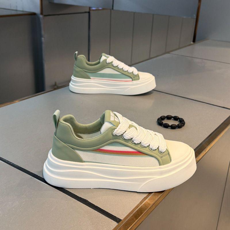 Herren Shell Toe Skate Schuhe mit dicker Sohle – Herbsttrend 2025, höhenverstärkende Freizeitsneaker