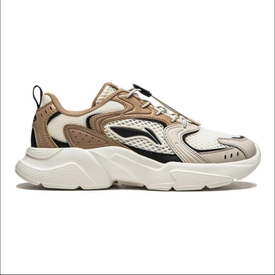 Li Ning Kids Sports Trend Low-Top Casual Shoes Kids Casual Shoes Off-White YKCU076-1