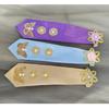 Purple Korean Ethnic Hair Accessories: Children's Headband and Girls' Hair Clips for Stage Performance and Hanbok Headdress