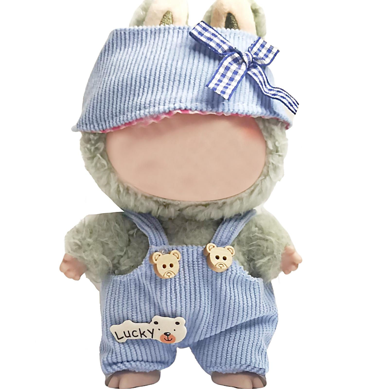 

17см Плюшевая одежда и аксессуары для куклы Лабубу 6,7 Кавайная кукла Мультяшная милая одежда Куклы Рождественский подарок