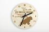 Old English Sheepdog - clock with dog, wooden clock with engraving, personalised clock by Art-Dog